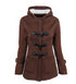2021 warm winter fur collar jackets women new horn button Long down coat women parka Plus Size female parka hoodies Women - ROUTINE FASHION